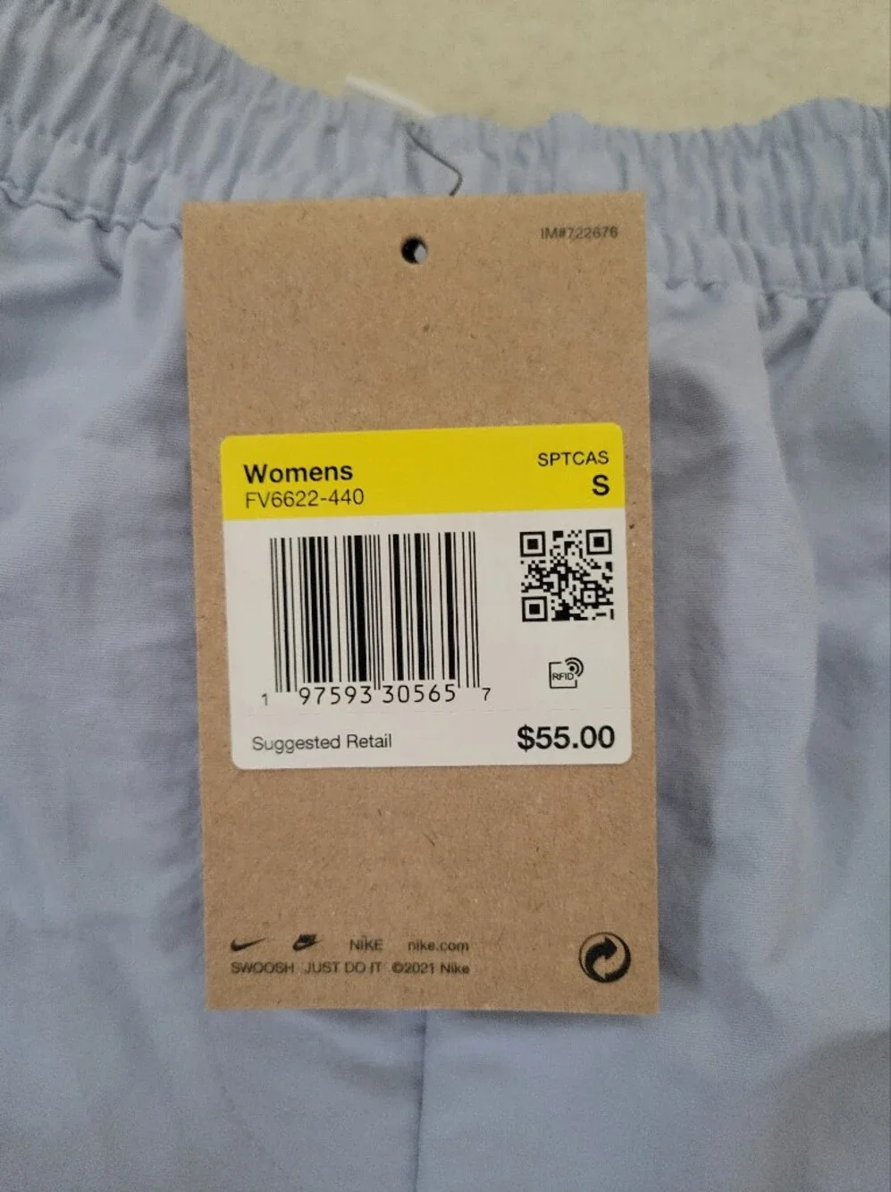 Nike Women's New With Tags Light Lavender Athletic Shorts with Elastic Waist